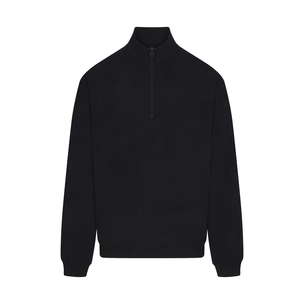 SKIMS Women's Black Half-Zip Sweater